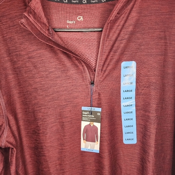 Mens Gap Fit Active Half Zip Mockneck. Stretch knit. Layering Essential NWT - Picture 2 of 6